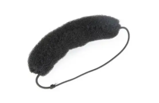 Asuer Relleno Para Moño Recto Negro 40x200